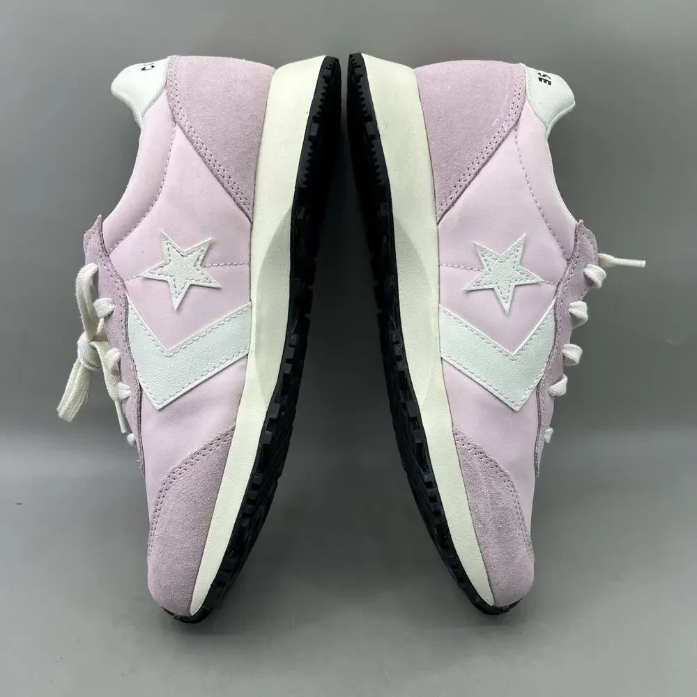 Converse Omega Trainer Shoes Women Size 9.5 Pink Canvas Suede Comfort Sneakers